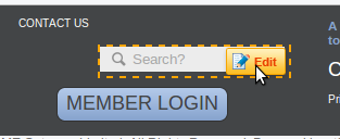 Edit HTML component mouse over a HTML component.